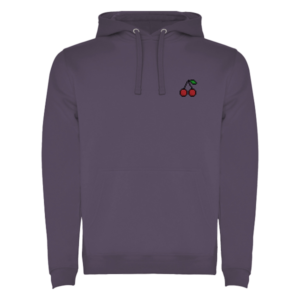MOSAINC® Pixel Cherry Hoodie – Grey Lilac Edition